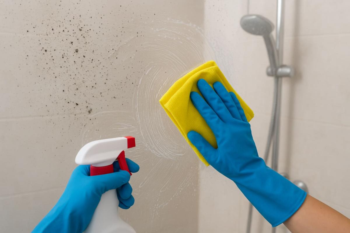 Como tirar aqueles pontos pretos do box do banheiro