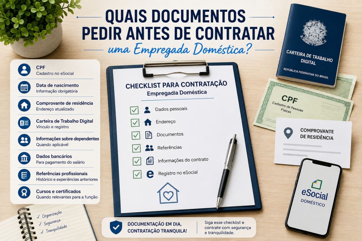 Quais Documentos Pedir Antes de Contratar uma Empregada Doméstica?